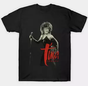 Tina Turner Short Sleeve T-shirt Mens Unisex S-3XL Black Fan Art - Picture 1 of 2
