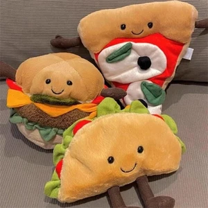 11CM Amuseable Burger Plush Soft Toy Food - Burger Beanie Plush Toy - Picture 1 of 8