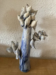 Skulptur aus Keramik Vogelbaum Handarbeit - Bild 1 von 16