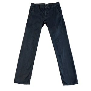 Herren Hugo Boss Chino Hose Slim Fit W30 L32 Stretch Blau Waschung Schino - Bild 1 von 15