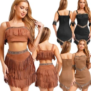 Native American Costume Women Native Indian Warrior Princess Cosplay Outfits - Picture 1 of 52