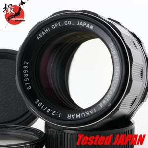 Getestet! [Fast neuwertig] Pentax Super-Multi-Coated SMC TAKUMAR 105 mm F/2.8 Objektiv JAPAN - Bild 1 von 15