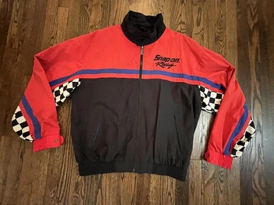 Snap On Racing Vintage 90s Y2K Mens Jacket Size Large Black Red - Image 1 of 4