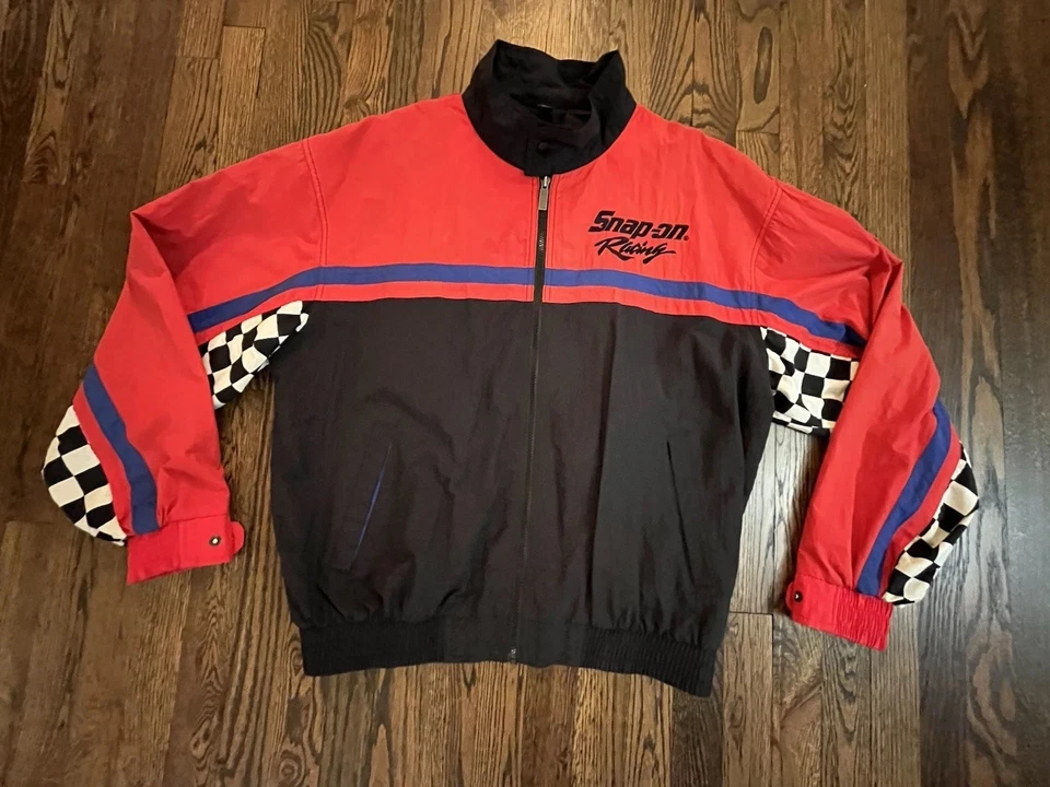 Snap On Racing Vintage 90s Y2K Mens Jacket Size Large Black Red - Image 1 of 4