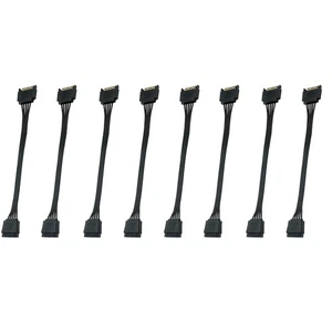 5-Adriges 15-Pin-Stromverlängerungskabel, Stecker auf Buchse, HDD-SSD-4310 - Afbeelding 1 van 13