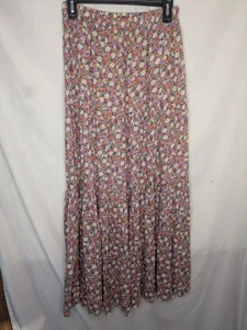 Billabong Floral Maxi Skirt Large Beach Summer Slit Leg - Picture 1 of 8