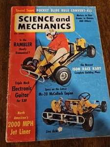 Vintage Science And Mechanics Magazine June 1961 Go Cart Jet Liner Pen Marks - Picture 1 of 2