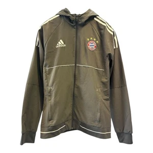 Bayern Munich Champions League Mens Grey Adidas Hooded Rain Jacket | Sportswear - Picture 1 of 5