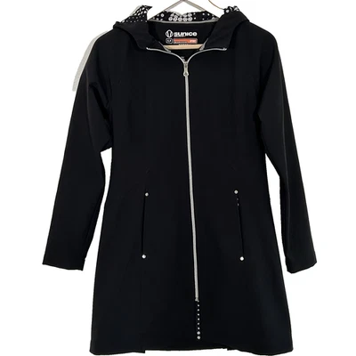 Sunice Sport Jacket Womens Size Small Protek Hooded Black Golf Outdoors Zip - Image 1 of 4
