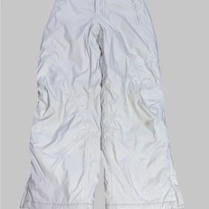 LL Bean Kids Snow Pants Size 10 - White / Gray - Picture 1 of 10