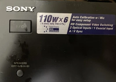 Sony STR DG500 6.1 Channel 110 receiver. - Image 1 of 3
