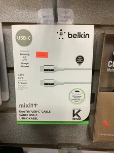 Belkin Mixit 4FT DuraTek Kevlar Cable USB-C to USB-C , C to C Cable - Picture 1 of 1
