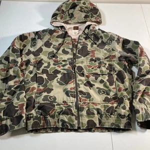 Vintage Walls Camo Jacket M Shooting Game Duck Frog Pouch Hunting Hiking 90s Y2K - Picture 1 of 10