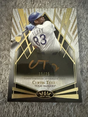 2022 Topps Tier One Break Out Bronze Ink Auto Curtis Terry /25 RC #BOA-CT - Image 1 of 4