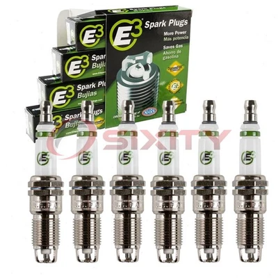 6 pc E3 Spark Plugs for 2007 Chevrolet Silverado 1500 Classic 4.3L V6 dl — 第 1/4 张图片