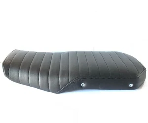 Sella scrambler per bmw k75 k100 nera cuciture nere - Picture 1 of 3