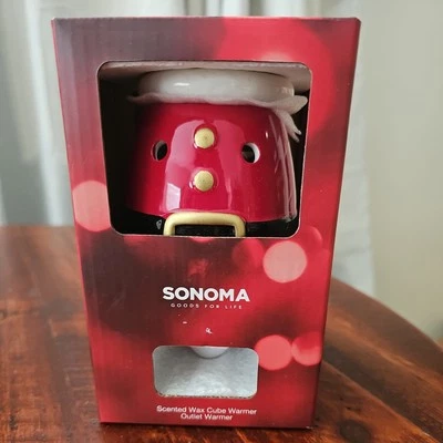 Sonoma Productos para la Vida Cubo de Cera Perfumado Salida Calentador Navidad Tema Santa Nuevo Foto 1 de 4