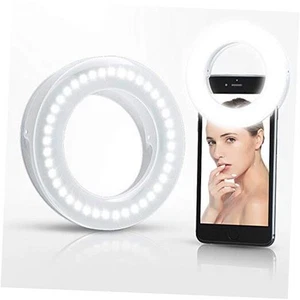 Selfie Ring Light Rechargeable Portable Clip-on Selfie Fill Light with 40 LED - Picture 1 of 7