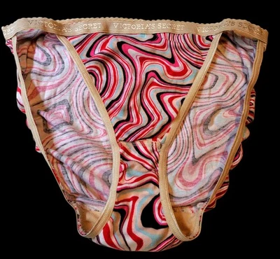 Braguita de bikini Y2K Victoria's Secret de colección de algodón color remolino grande Foto 1 de 4