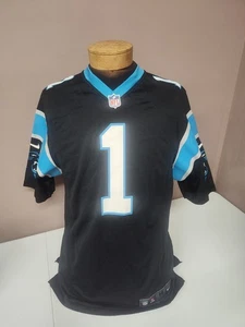 Cam Newton #1 Carolina Panthers Nike Black Medium Football Jersey - Picture 1 of 7