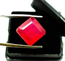 Piedra preciosa suelta roja natural Bixbyite 8,43 quilates corte 9,35 Utah (EE. UU.) certificado CGI