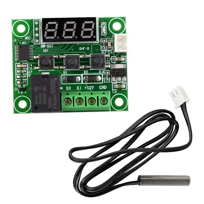 W1209 Temperature Controller Module Red LED Heating Cooling Sensor Switch Board - Image 1 of 4