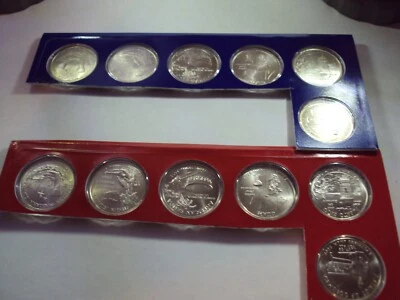 2009 25c p-d uncirculated district of columbia satin finsh  quarter set in ogp - Image 1 of 2