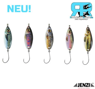 JENZI Spoon Forellenspoon Trout Spoon 3D Forellenblinker 3g 5g NEU! - Bild 1 von 4