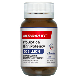 Nutra-Life ProBiotica High Potency 50 Billion 30 Capsules Probiotic Vegan