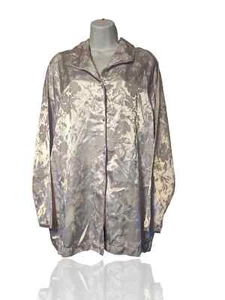 Erika Taylor Intimates Damen L Satin Pyjama Oberteil, Silber, Phantom Floral. NS-1 - Bild 1 von 8