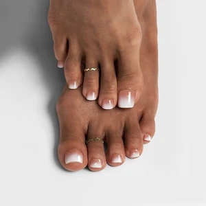 32 Gel Toe Press on Nails, Fullcover Tips, Gel Press on - Bild 1 von 6