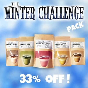 SUPERFOOD LATTE POWDER PACK Reishi Cacao,Matcha,Turmeric,Beetroot,Dandelion root - Picture 1 of 6