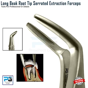 Tooth Extraction Forceps Long Beak Upper / Lower Roots Remover Surgical Forceps - Picture 1 of 10