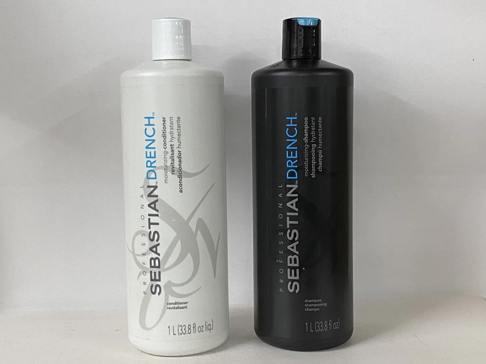 Sebastian, Drench moisturizing shampoo & conditioner liter duo set 33.8 oz - Image 1 of 1