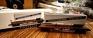 NIB N Scale Piggyback Southern Pacific #497866 F 30 Rail Car - Picture 1 of 5