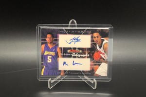 2006-2007 Topps Full Court Jordan Farmar/Ryan Hollins Co-Signer Autograph Card