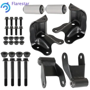 2pcs Rear Leaf Spring Rear Hanger Bracket and Shackle Kit for Ford Ranger 86-08 - Picture 1 of 12