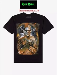 Rock Rebel Universal Monsters The Mummy Collage T-Shirt HERREN XL Boris Karloff - Bild 1 von 3