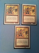 MTG Meekstone x3 Magic the Gathering 4th edition artifact Sleeves L@@K! NICE