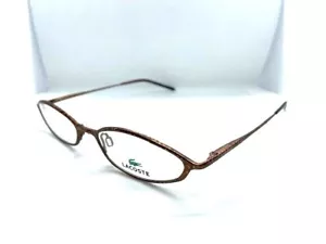 NEW ORIGINAL LACOSTE LA12203 DB Brown Women Eyeglasses 49mm 17 135 - Picture 1 of 4