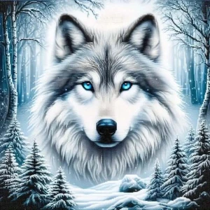 5D Diamond Painting Kits For AdultsDiamond Art Cute Animal Wolf Head Art Kits... - Picture 1 of 7