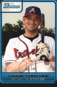 2006 Bowman Chrome Draft Baseball Draft Picks #DP9 Chase Fontaine Braves