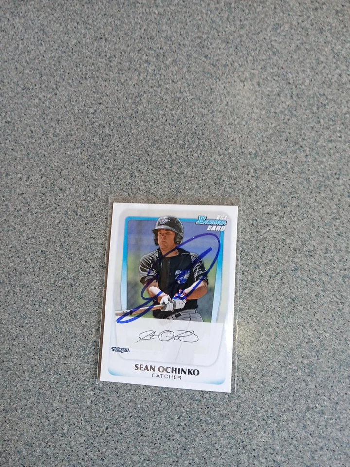 Sean Ochinko Signed In Person 2011 Bowman Blue Jays Rookie Card - Image 1 of 1