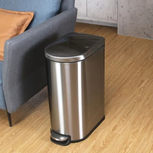 Cestino da cucina sottile 40 L,10 L o entrambi Contenitori in acciaio resistente per cucina e bagno - Foto 1 di 12