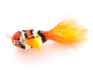 Bacchetta Giocattolo per Gatti Ricarica ClownFish KatFly® - Arancione - Foto 1 di 1