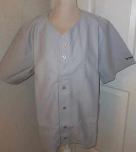 Camiseta deportiva de béisbol atlética vintage de Team Wearhouse gris talla mediana nueva stock antiguo - Imagen 1 de 4