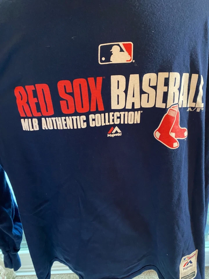 Authentic Majestic Boston Red Sox MJB Baseball XL T-Shirt 008-032 - Image 1 of 4