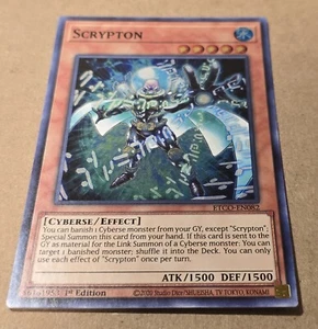 Carta Yu-Gi-Oh - ETCO-EN082 - SCRYPTON (olo super raro) - quasi nuova/m - Foto 1 di 2
