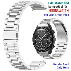 Armband kompatibel für ✅ OMEGA X SWATCH Uhr MOONSWATCH SPEEDMASTER, 20mm *NEU* - Bild 1 von 8