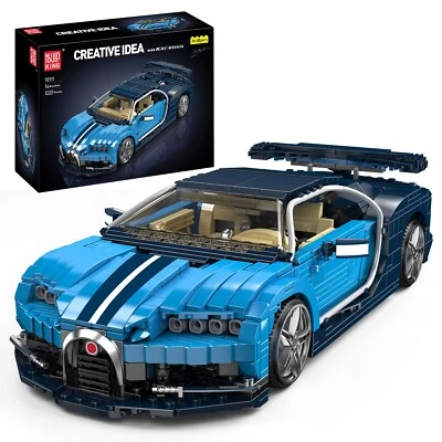 Mould King 10111 Super Auto Blaues Car Modell Bausatz Klemmbausteine Spielzeug